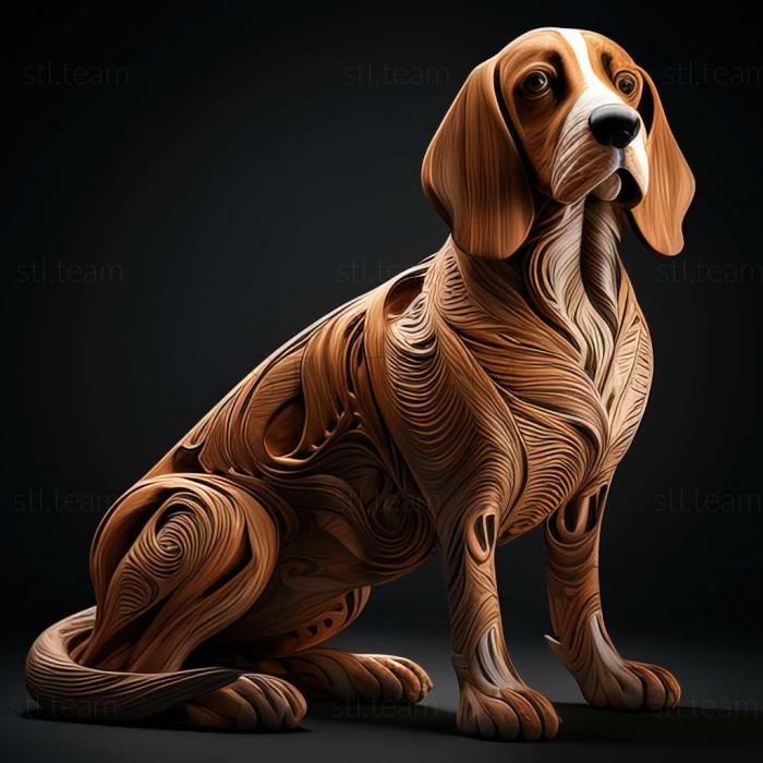 3D model The Estonian Hound dog (STL)